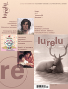Couverture de Volume 39, numéro 3, hiver 2017, p. 5-98, Lurelu