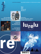 Couverture de Volume 42, numéro 3, hiver 2020, p. 5-98, Lurelu