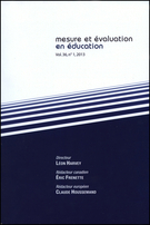Couverture de Volume 36, numéro 1, 2013, p. 1-117, Mesure et évaluation en éducation