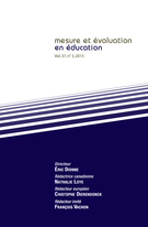 Couverture de Volume 37, numéro 3, 2015, p. 1-148, Mesure et évaluation en éducation