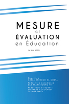 Couverture du numéro 'Volume 48, numéro 3, 2025' de la revue 'Mesure et évaluation en éducation'