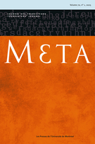 Couverture du numéro 'Volume 70, numéro 1, 2025' de la revue 'Meta'