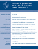 Couverture de Volume 18, numéro 4, été 2014, p. 12-189, Management international / International Management / Gestiòn Internacional