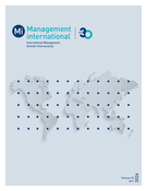 Couverture du numéro 'Coaching & Mentorat : entre universalisme, uniformité et mise en conformité' de la revue 'Management international / International Management / Gestiòn Internacional'