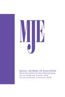 Couverture de Volume 53, numéro 2, printemps 2018, McGill Journal of Education / Revue des sciences de l'éducation de McGill