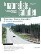 Couverture de Routes et faune terrestre, Volume 136, numéro 2, printemps 2012, p. 2-108, Le Naturaliste canadien