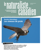 Couverture de Les oiseaux de proie, Volume 139, numéro 1, hiver 2015, p. 3-100, Le Naturaliste canadien