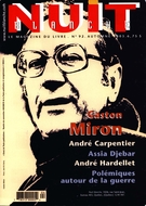 Couverture de Numéro 92, automne 2003, p. 2-64, Nuit blanche