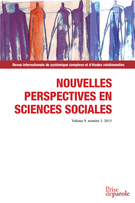 Couverture de Sur le thème : linguistique et complexité, Volume 9, numéro 1, novembre 2013, p. 13-363, Nouvelles perspectives en sciences sociales