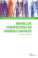 Couverture de Sur le thème des temporalités, Volume 10, numéro 2, avril 2015, p. 13-303, Nouvelles perspectives en sciences sociales