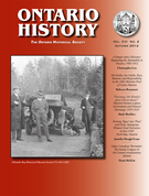 Couverture de Volume 106, numéro 2, fall 2014, p. 143-283, Ontario History