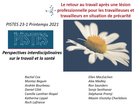Couverture de Le retour au travail après une lésion professionnelle pour les travailleuses et travailleurs en situation de précarité, Volume 23, numéro 1, 2021, Perspectives interdisciplinaires sur le travail et la santé