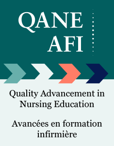 Logo pour Quality Advancement in Nursing Education / Avancées en formation infirmière