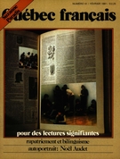 Couverture de Numéro 41, février 1981, p. 2-87, Québec français