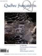 Couverture de Psychanalyse et littérature, Numéro 136, hiver 2005, p. 1-108, Québec français