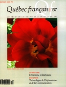 Couverture de Féminisme et littérature, Numéro 137, printemps 2005, p. 1-108, Québec français