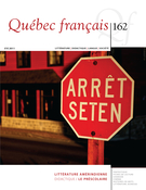 Couverture de Littérature amérindienne, Numéro 162, été 2011, p. 1-99, Québec français