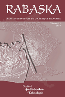 Couverture de Volume 12, 2014, p. 7-362, Rabaska