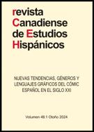 Couverture du numéro 'Nuevas tendencias, géneros y lenguajes gráficos del cómic español en el siglo XXI' de la revue 'Revista Canadiense de Estudios Hispánicos'