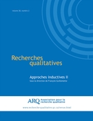 Couverture de Approches inductives II, Volume 28, numéro 2, 2009, p. 1-185, Recherches qualitatives