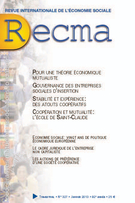 Couverture de Numéro 327, janvier 2013, p. 4-122, Revue internationale de l'économie sociale