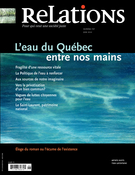 Couverture de L’eau du Québec entre nos mains, Numéro 757, juin 2012, p. 3-42, Relations