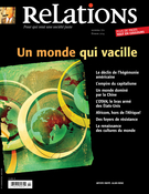 Couverture de Un monde qui vacille, Numéro 770, janvier–février 2014, p. 3-46, Relations