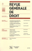 Couverture de Volume 26, numéro 2, juin 1995, p. 205-358, Revue générale de droit