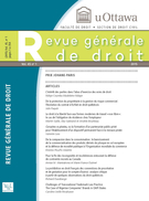 Couverture de Volume 45, numéro 1, 2015, p. 5-347, Revue générale de droit