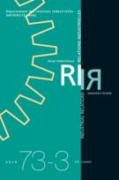 Couverture de Volume 73, numéro 3, été 2018, p. 419-634, Relations industrielles / Industrial Relations