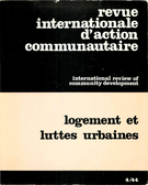 Couverture de Logement et luttes urbaines, Numéro 4 (44), automne 1980, p. 3-215, International Review of Community Development / Revue internationale d’action communautaire