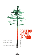 Couverture du numéro 'Francophonies minoritaires et intersectionnalité' de la revue 'Revue du Nouvel-Ontario'