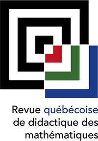 Logo pour Revue québécoise de didactique des mathématiques