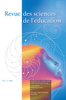 Couverture de Volume 41, numéro 2, 2015, p. 179-337, Revue des sciences de l’éducation
