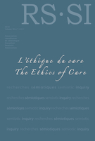 Couverture de L’éthique du <em>care</em>, Volume 30, numéro 1-2-3, 2010, p. 3-210, Recherches sémiotiques / Semiotic Inquiry