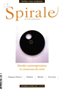 Couverture de Paroles contemporaines, Numéro 192, septembre–octobre 2003, p. 3-62, Spirale