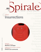 Couverture de Insurrections, Numéro 253, été 2015, p. 3-73, Spirale