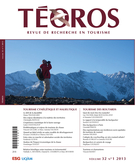 Couverture de Tourisme cynégétique et halieutique, Volume 32, numéro 1, 2013, p. 3-147, Téoros