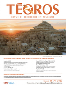 Couverture de Le tourisme dans le monde arabe, Volume 41, numéro 1, 2022, Téoros