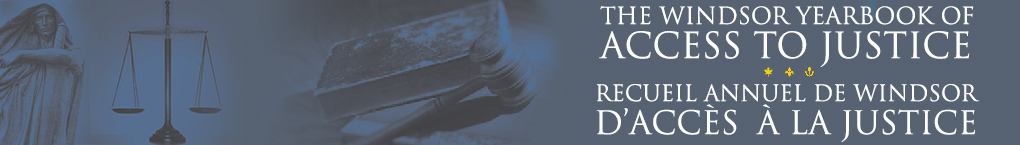 Logo pour Windsor Yearbook of Access to Justice / Recueil annuel de Windsor d'accès à la justice