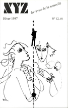 Couverture de Numéro 12, hiver 1987, p. 3-80, XYZ. La revue de la nouvelle