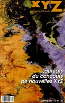 Couverture de Numéro 71, automne 2002, p. 4-102, XYZ. La revue de la nouvelle